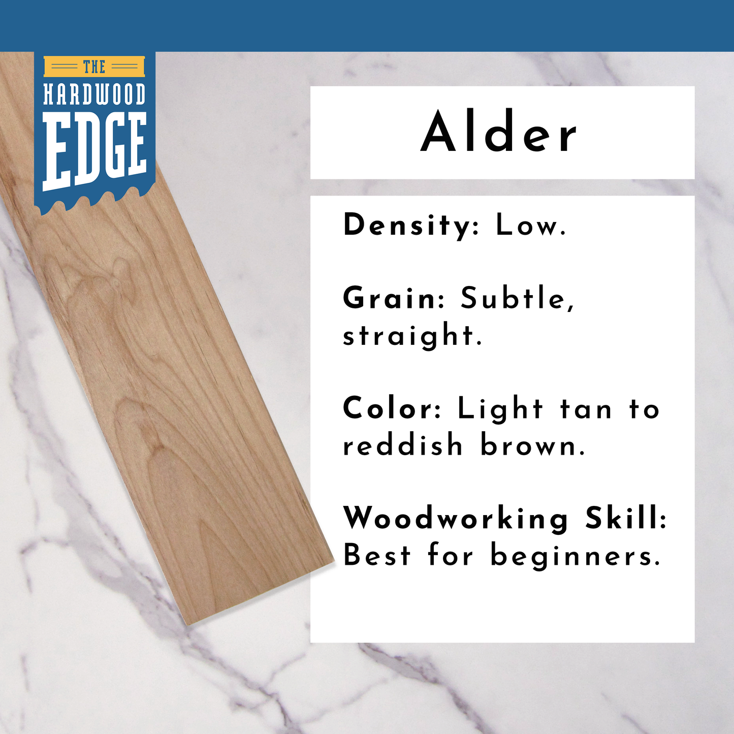 Alder Thin-Sawn Craft Board