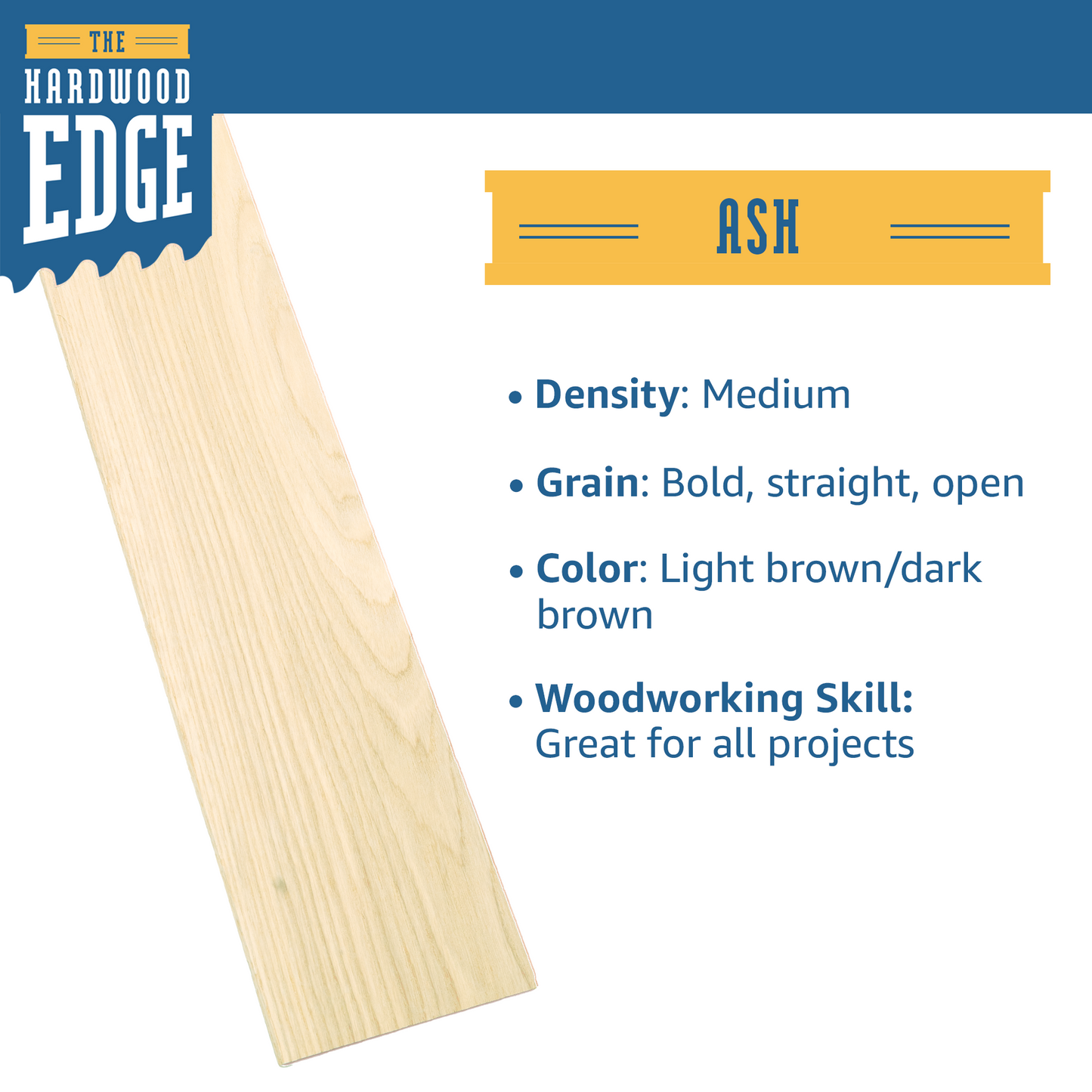 Warped Ash Thin-Sawn Craft Board (10pc)