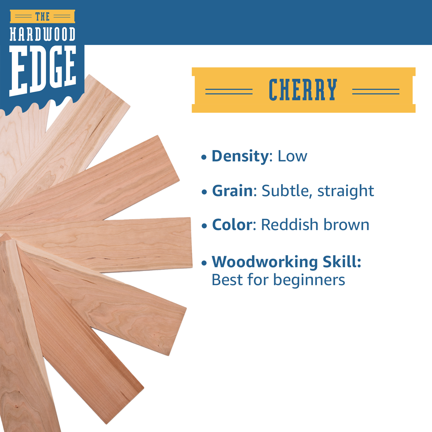 Warped Cherry Thin-Sawn Craft Board (10 pc.)