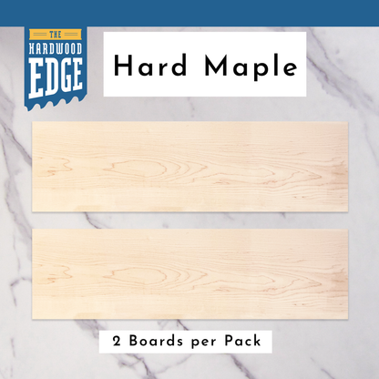 Hard Maple 0.5"x6.5"x24" 2-Piece Pack 100% Solid Hardwood