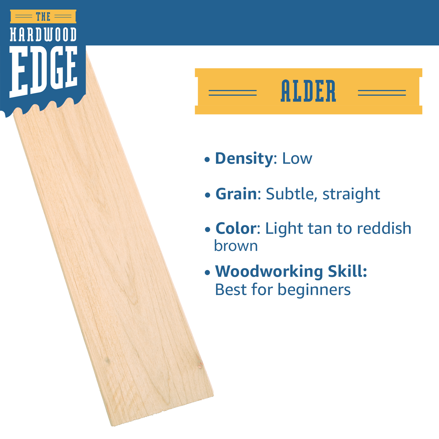 Alder Thin-Sawn Craft Board