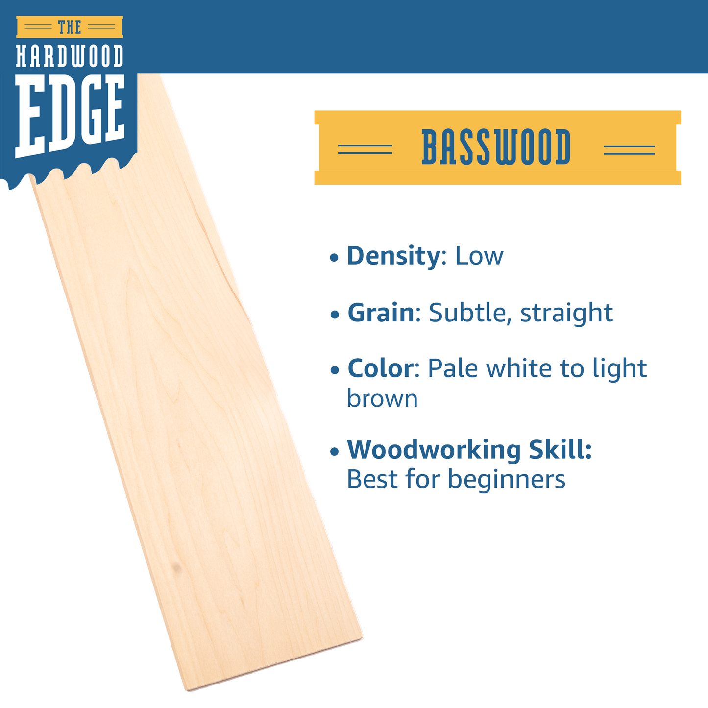 Basswood Thin-Sawn Craft Board