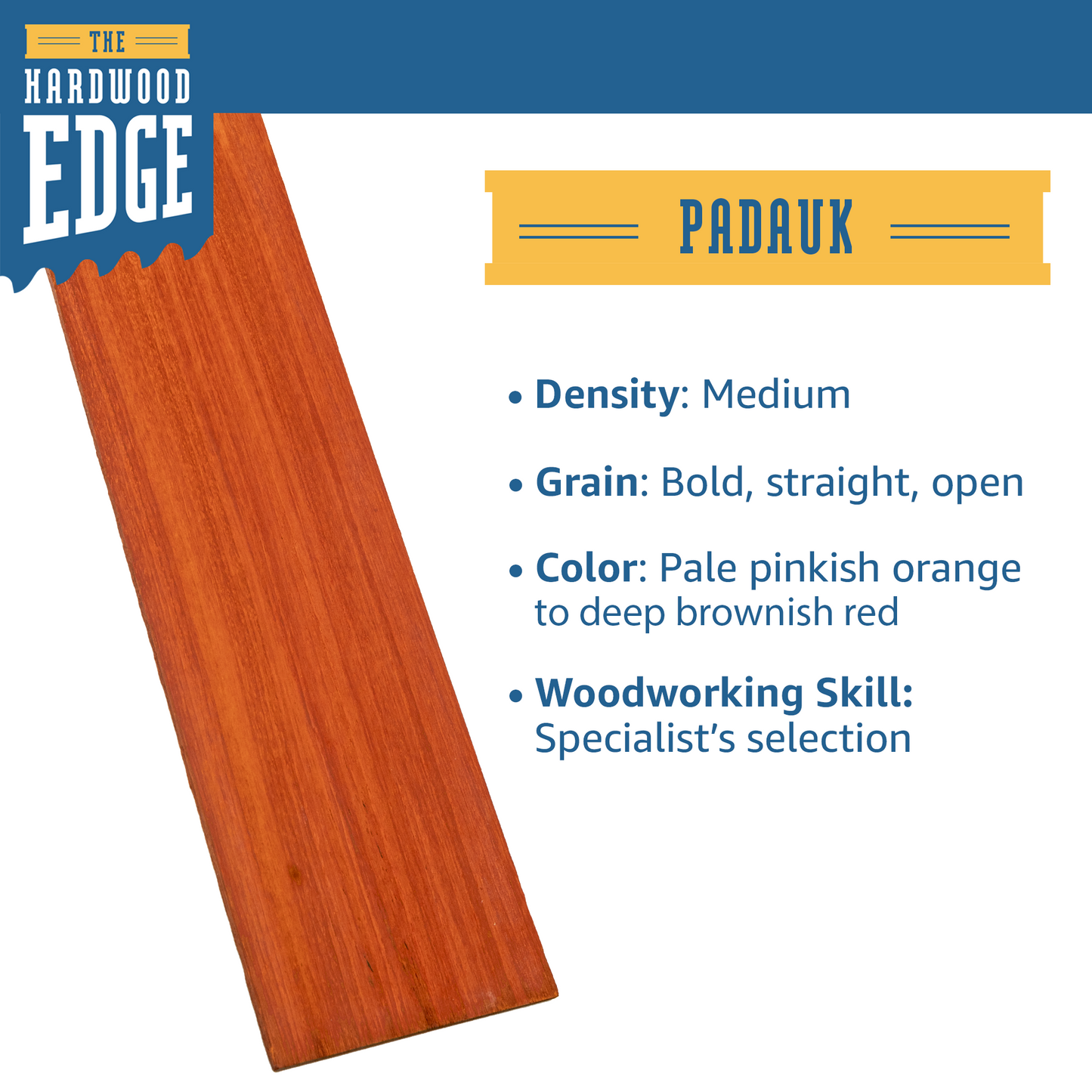 Padauk Thin-Sawn Craft Board