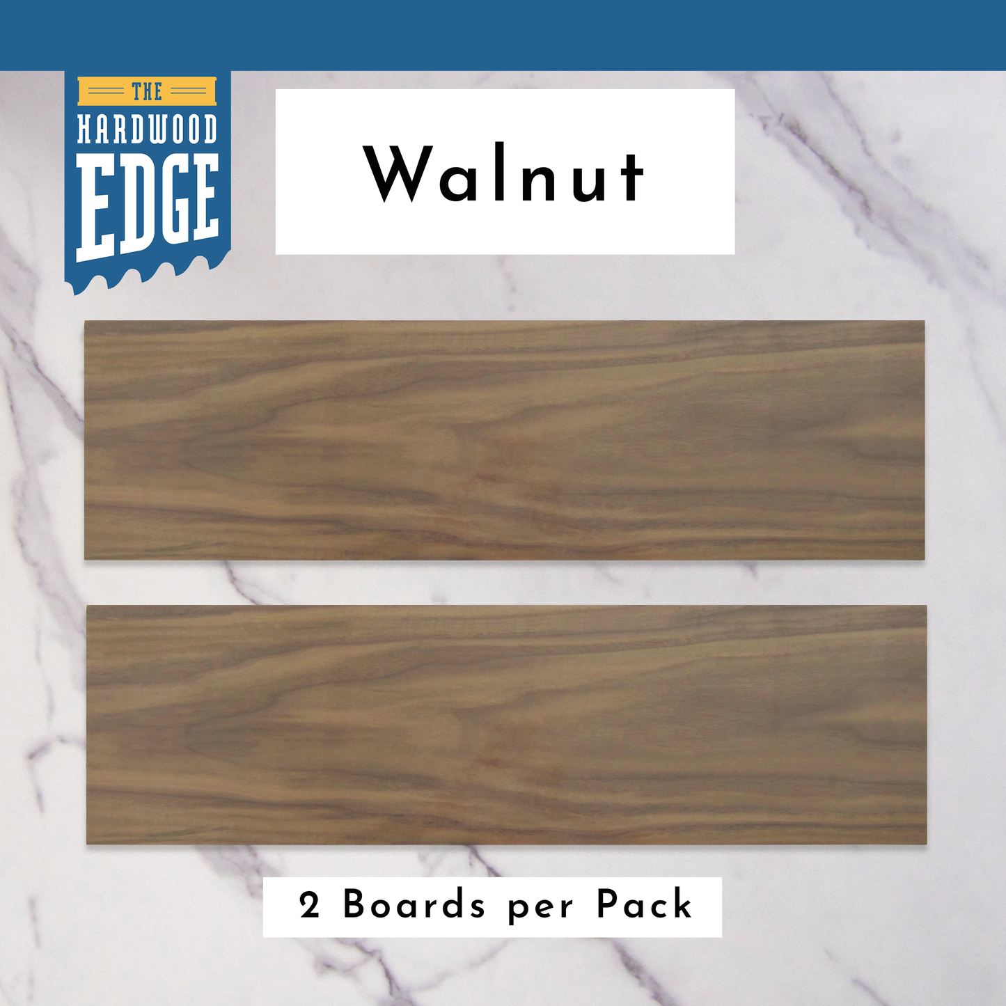 Walnut 0.5"x6.5"x24" 2-Piece Pack 100% Solid Hardwood