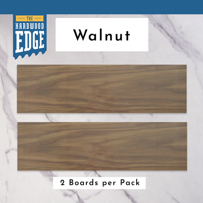 Walnut 0.5"x6.5"x24" 2-Piece Pack 100% Solid Hardwood